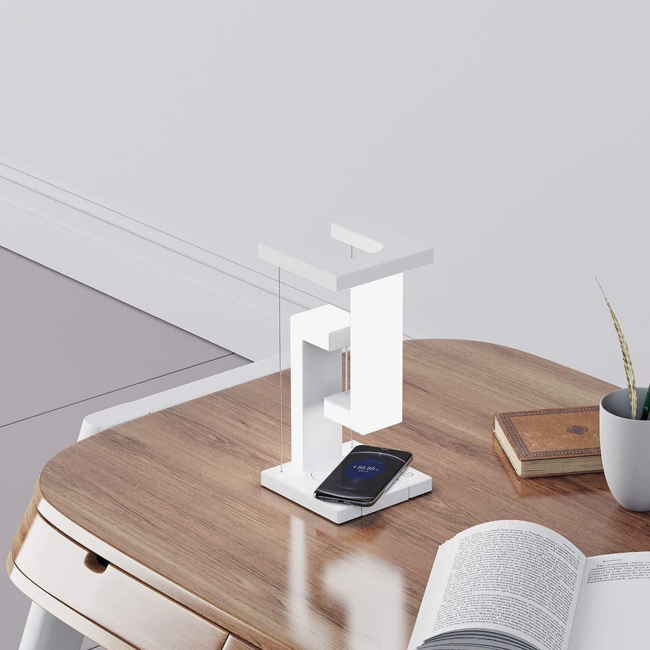 Magnetic Balance LED Desk Lamp with Wireless Charging