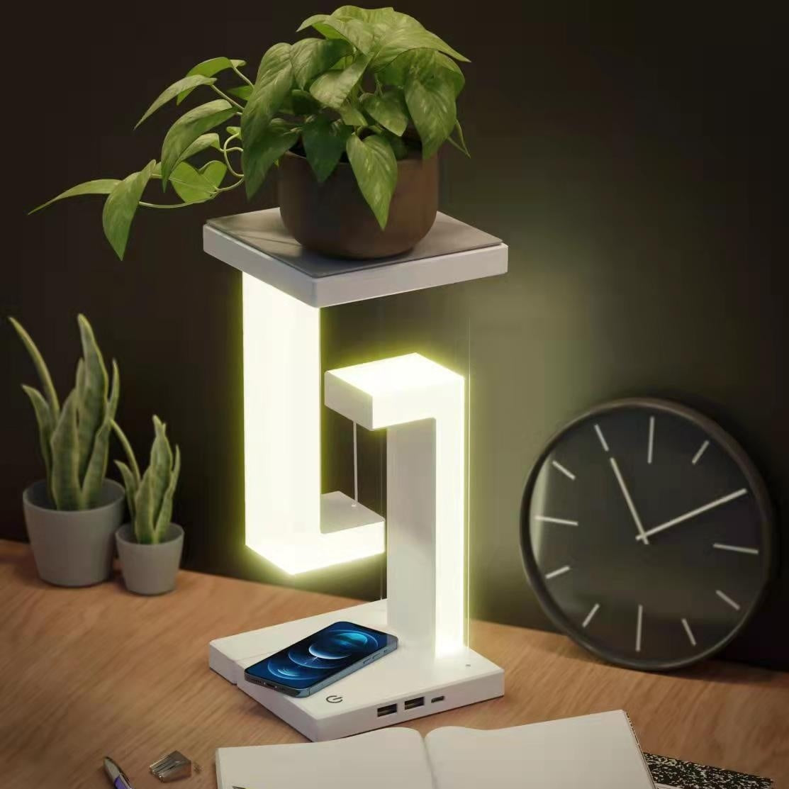 Magnetic Balance LED Desk Lamp with Wireless Charging