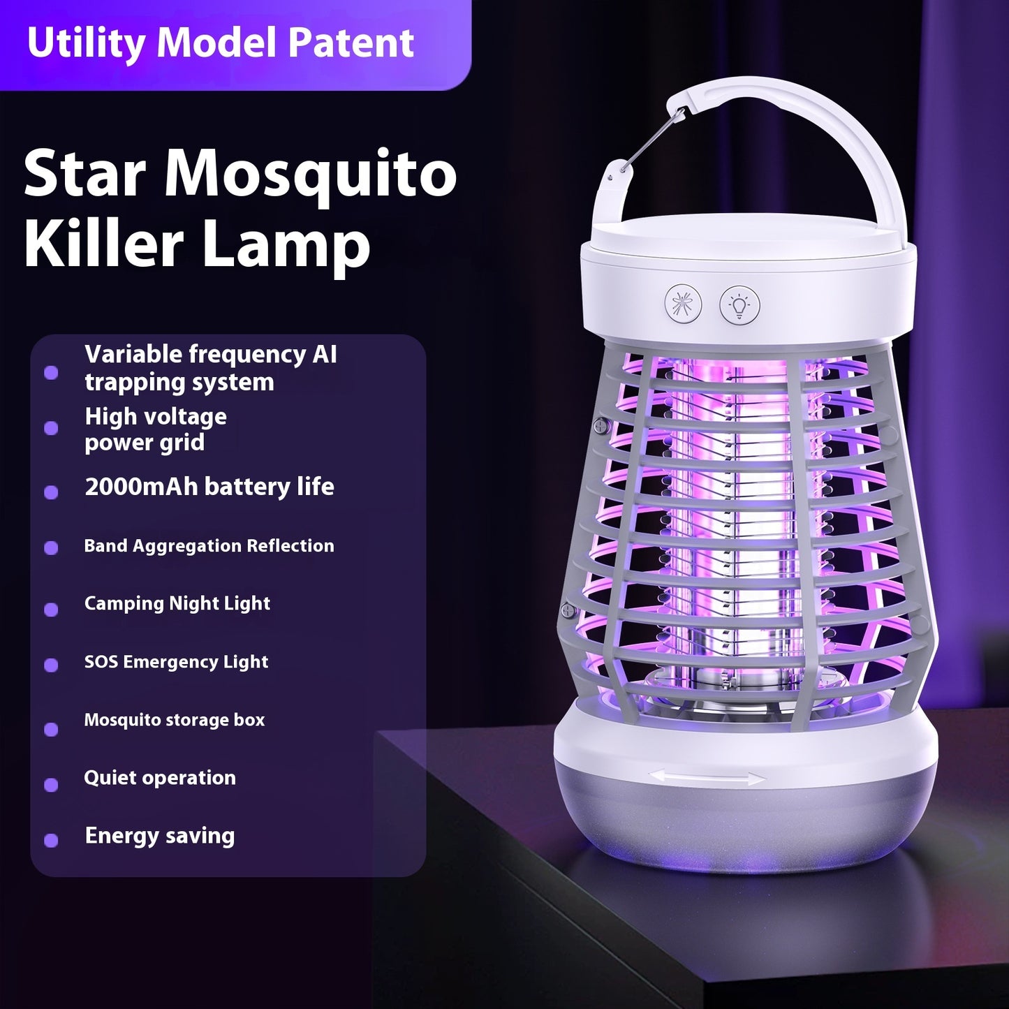 Smart Mosquito Killer Lamp with Night Light & USB Charging